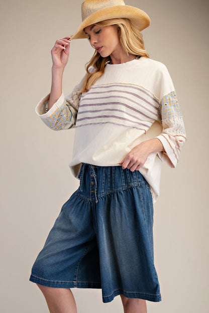 Pastel Plaid Top