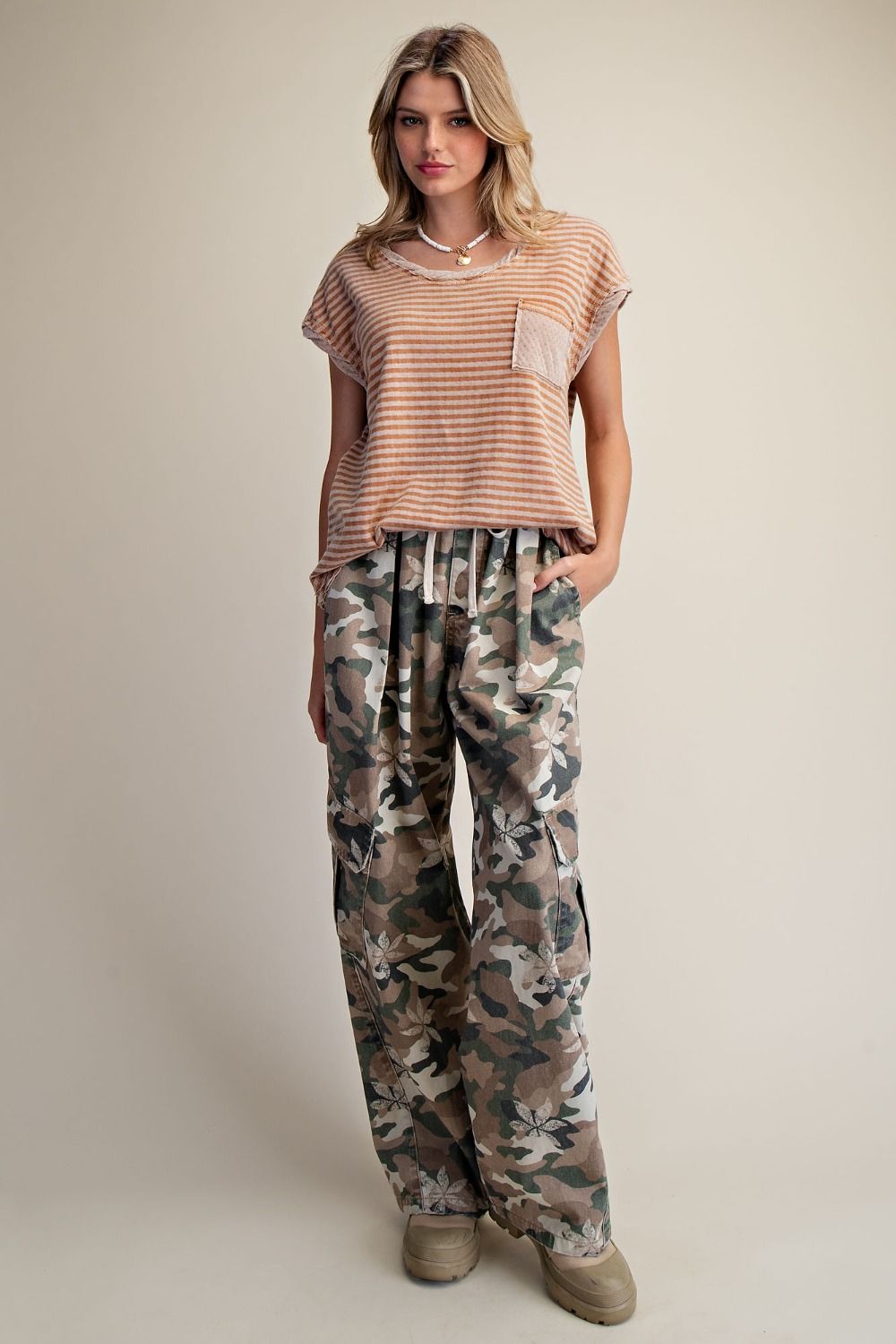 Cap Sleeve Pocket Top