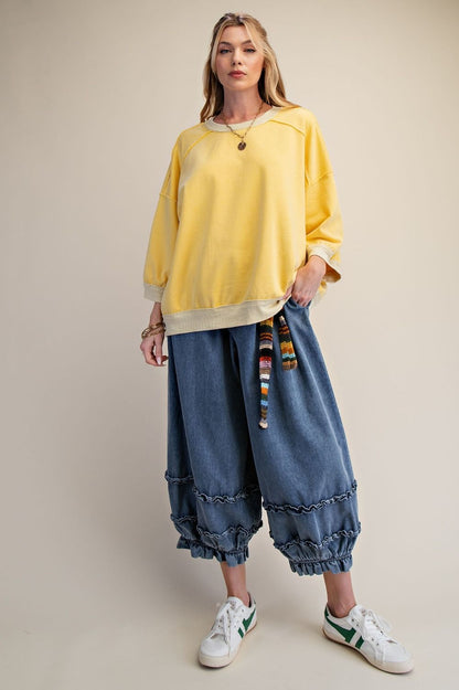 Banana Terry Knit Pullover
