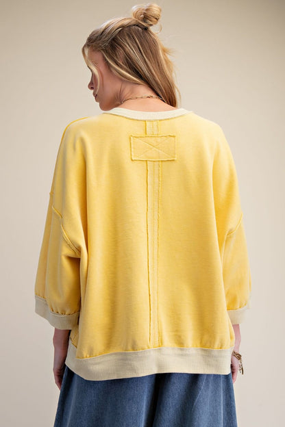 Banana Terry Knit Pullover