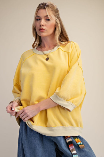 Banana Terry Knit Pullover