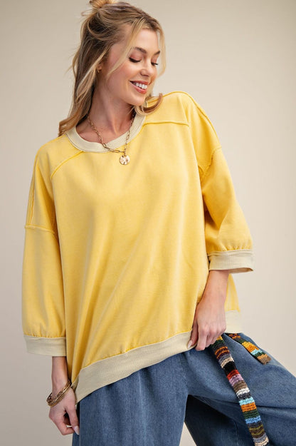 Banana Terry Knit Pullover