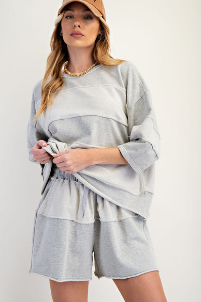 Mineral Wash Inside Out Hem Top