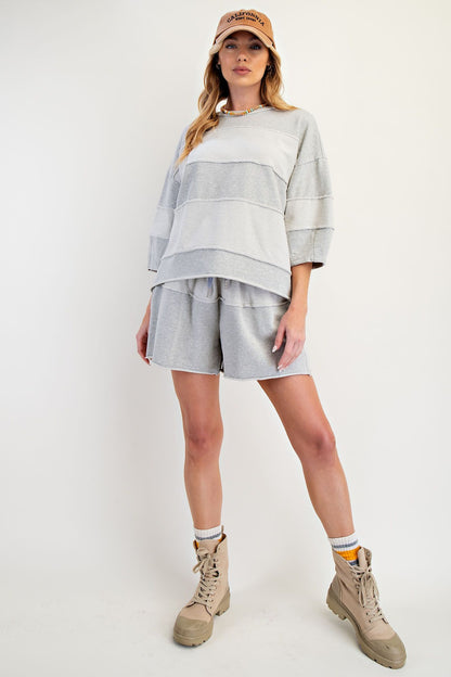 Mineral Wash Inside Out Hem Top