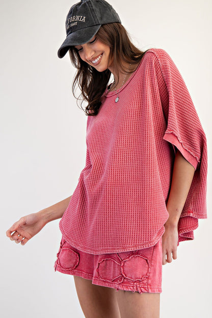 Thermal Knit Oversized Top