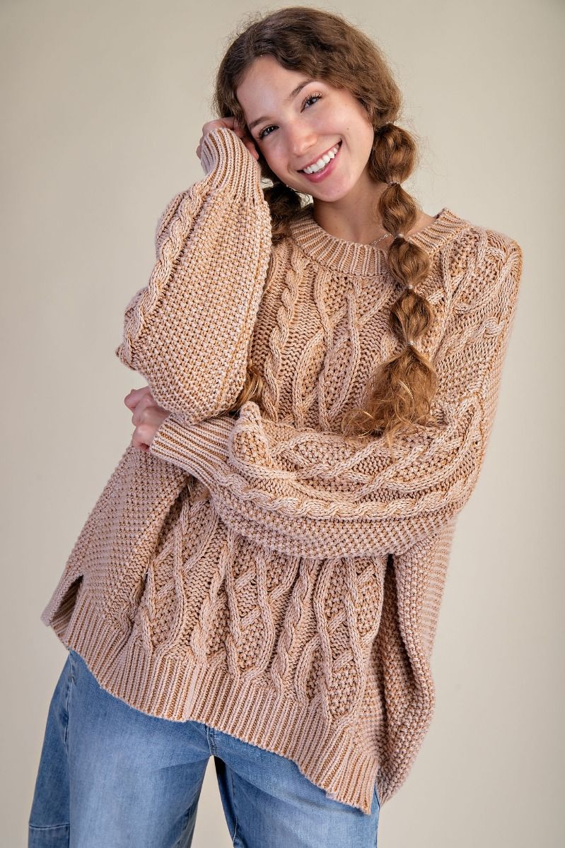 Cable Knit Oversized Sweater