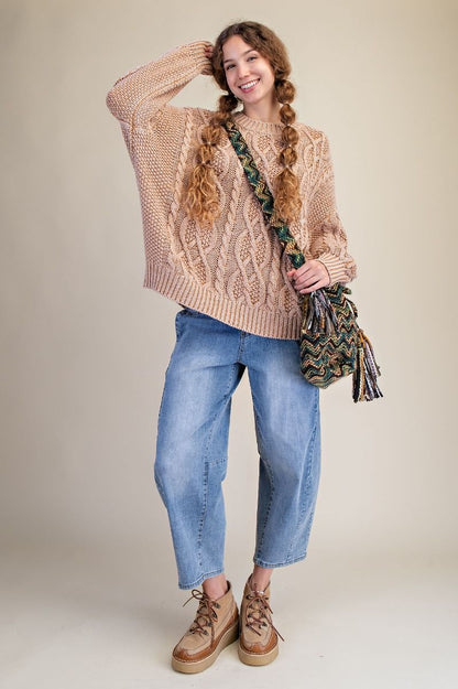 Cable Knit Oversized Sweater
