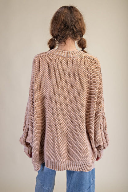 Cable Knit Oversized Sweater