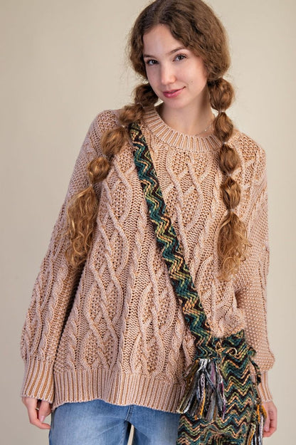 Cable Knit Oversized Sweater