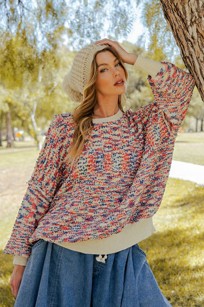 Popcorn Thread Sweater