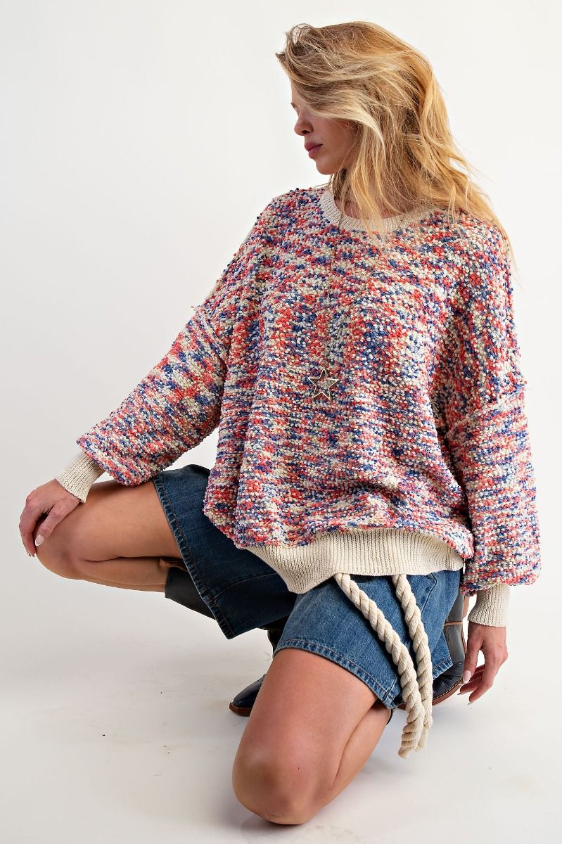 Popcorn Thread Sweater