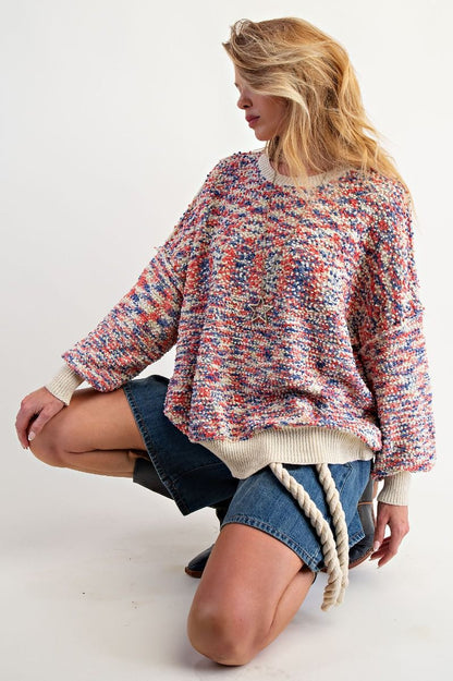 Popcorn Thread Sweater