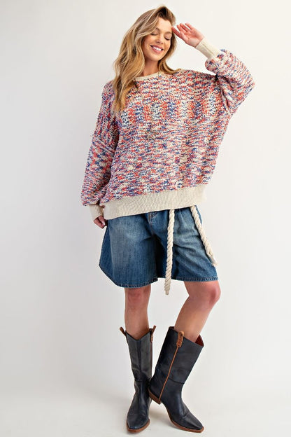 Popcorn Thread Sweater