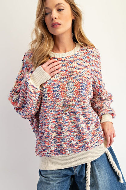 Popcorn Thread Sweater