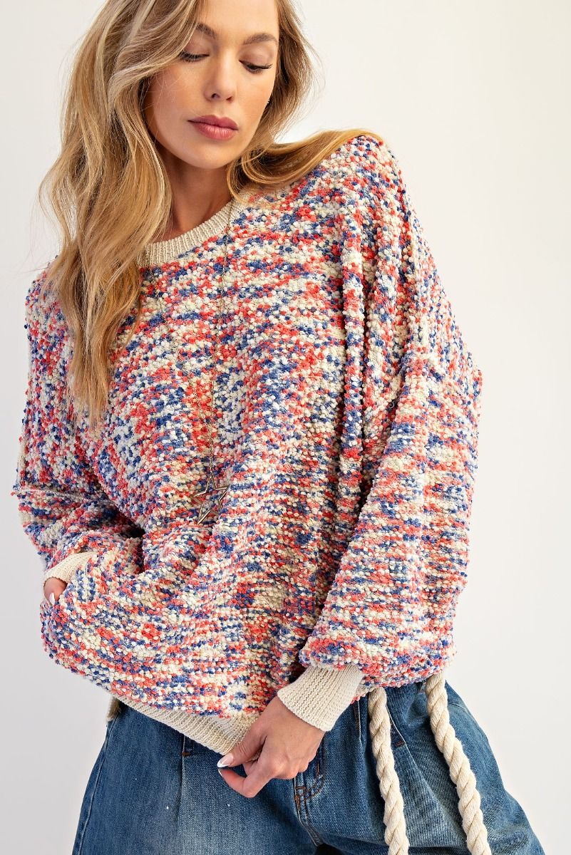 Popcorn Thread Sweater