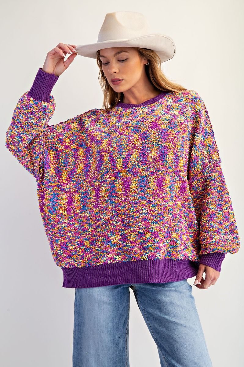 Popcorn Thread Sweater