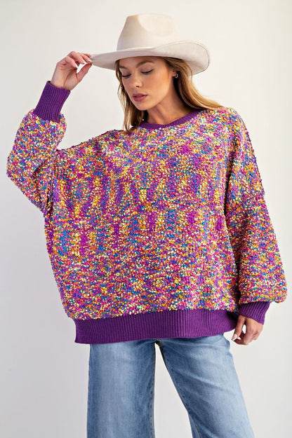 Popcorn Thread Sweater