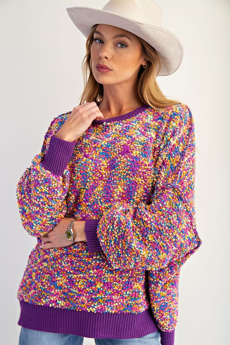 Popcorn Thread Sweater