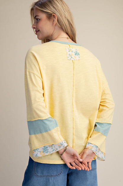 Daisy Patch Cotton Top