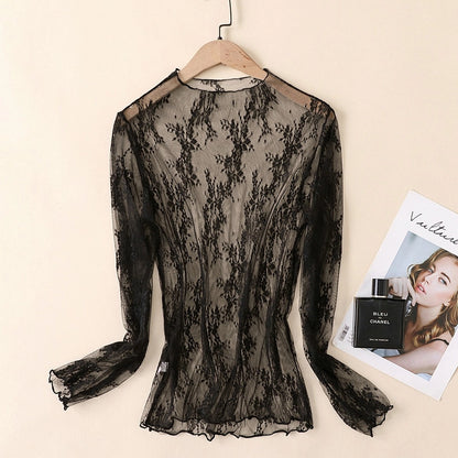 Lace Mesh Long Sleeve