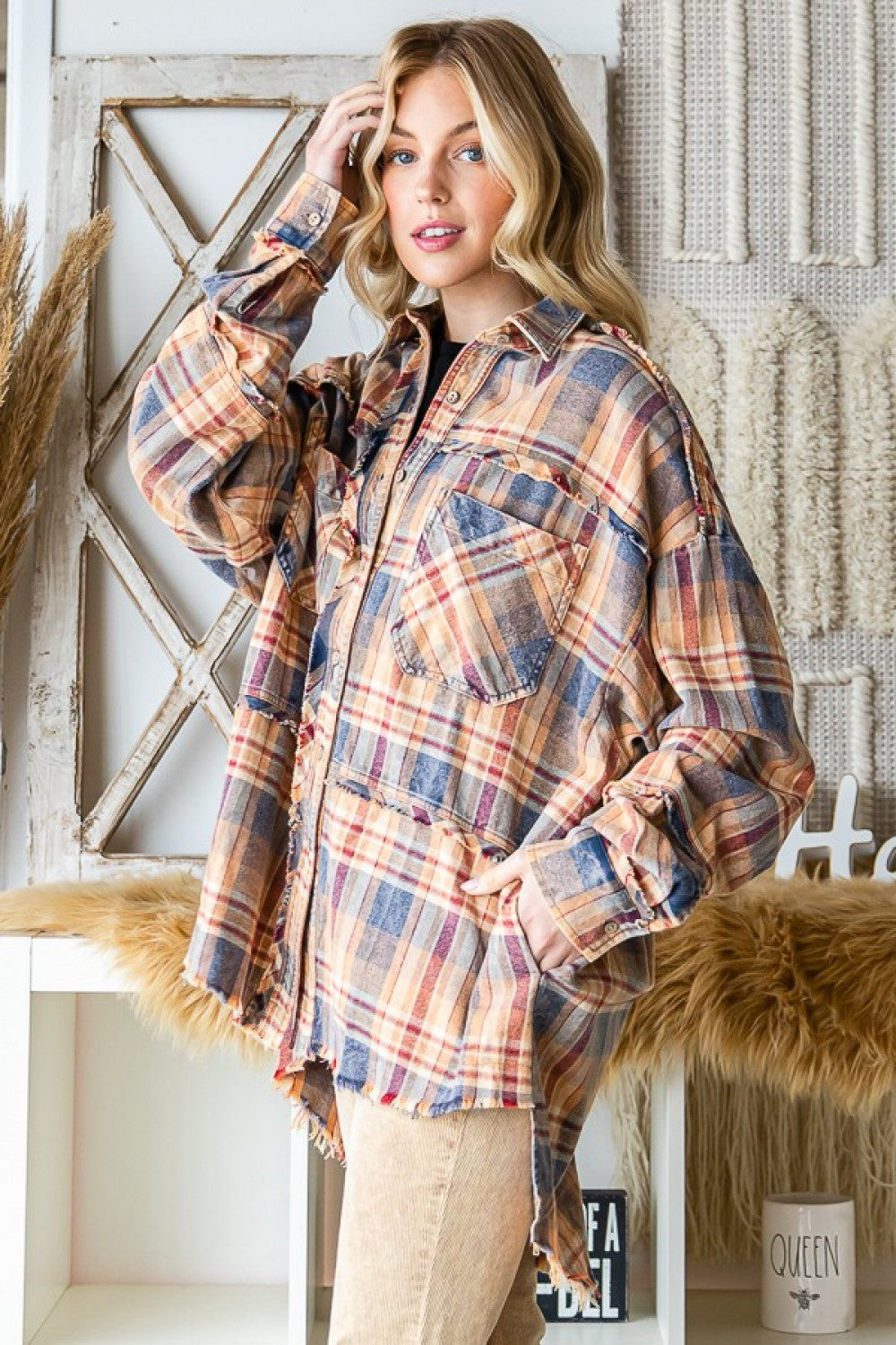 Mineral Wash Flannel Shirts