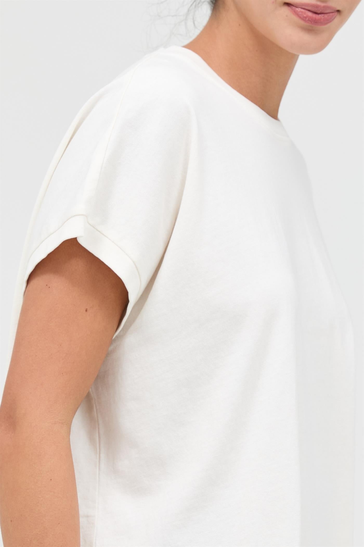 Cap Sleeve Mineral Wash Tee