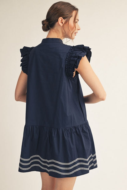 Shoulder Ruffle Dress