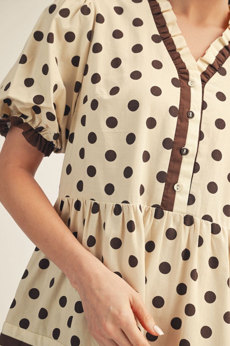 Polka Dot Tiered Dress