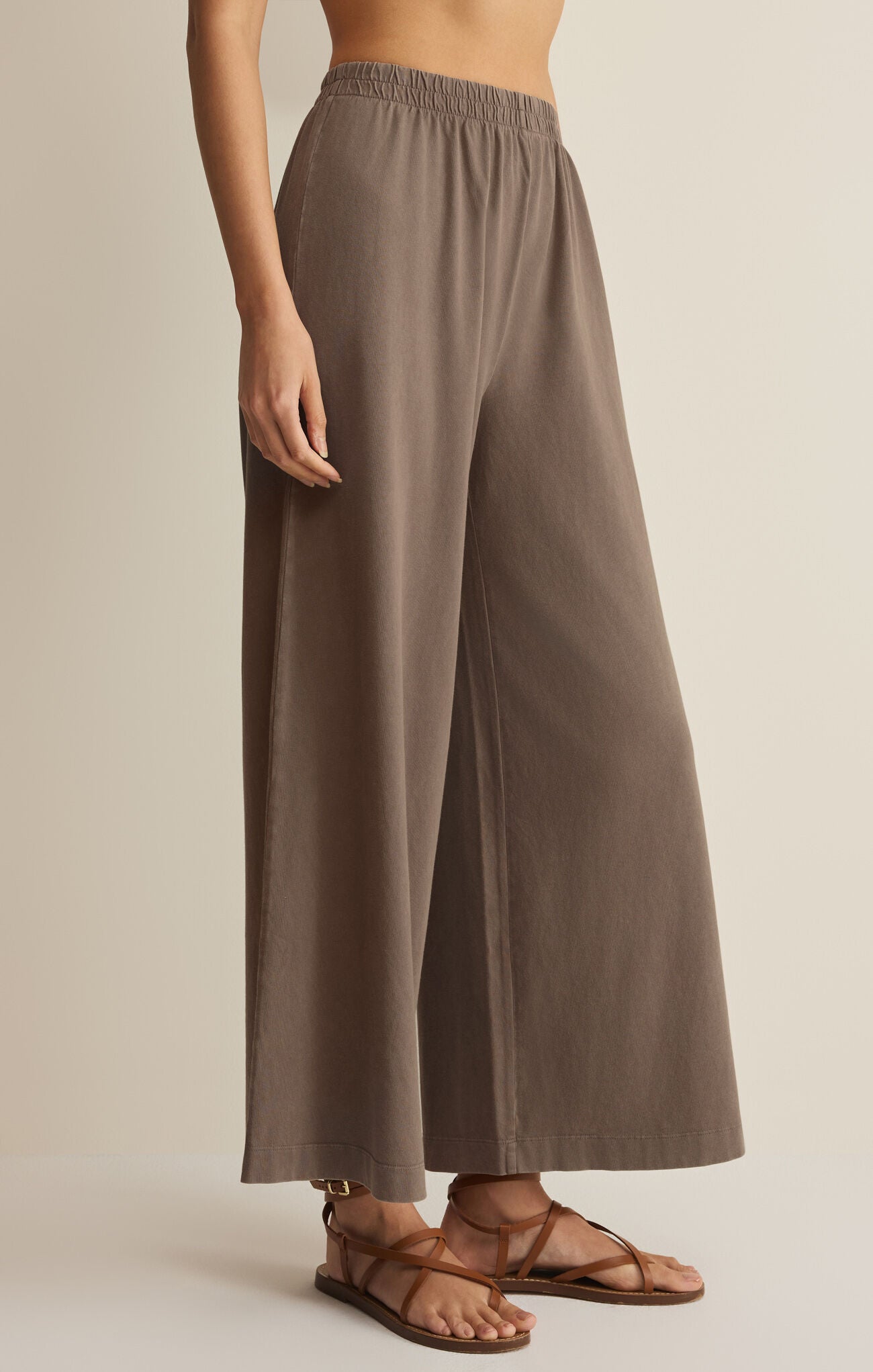 Sloane Cotton Jersey Tank in Perfectly Taupe