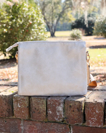 Ariana Crossbody in Shimmer Champagne