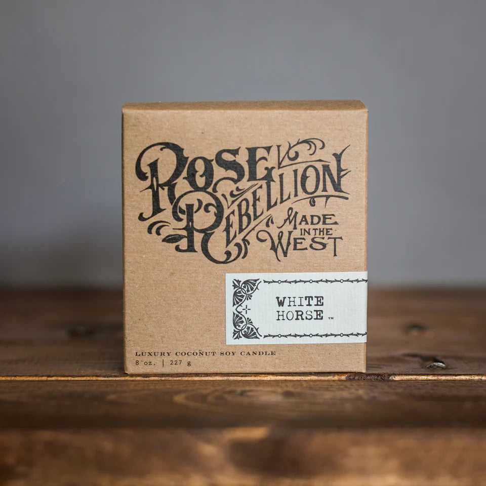 White Horse Candle 8 oz.