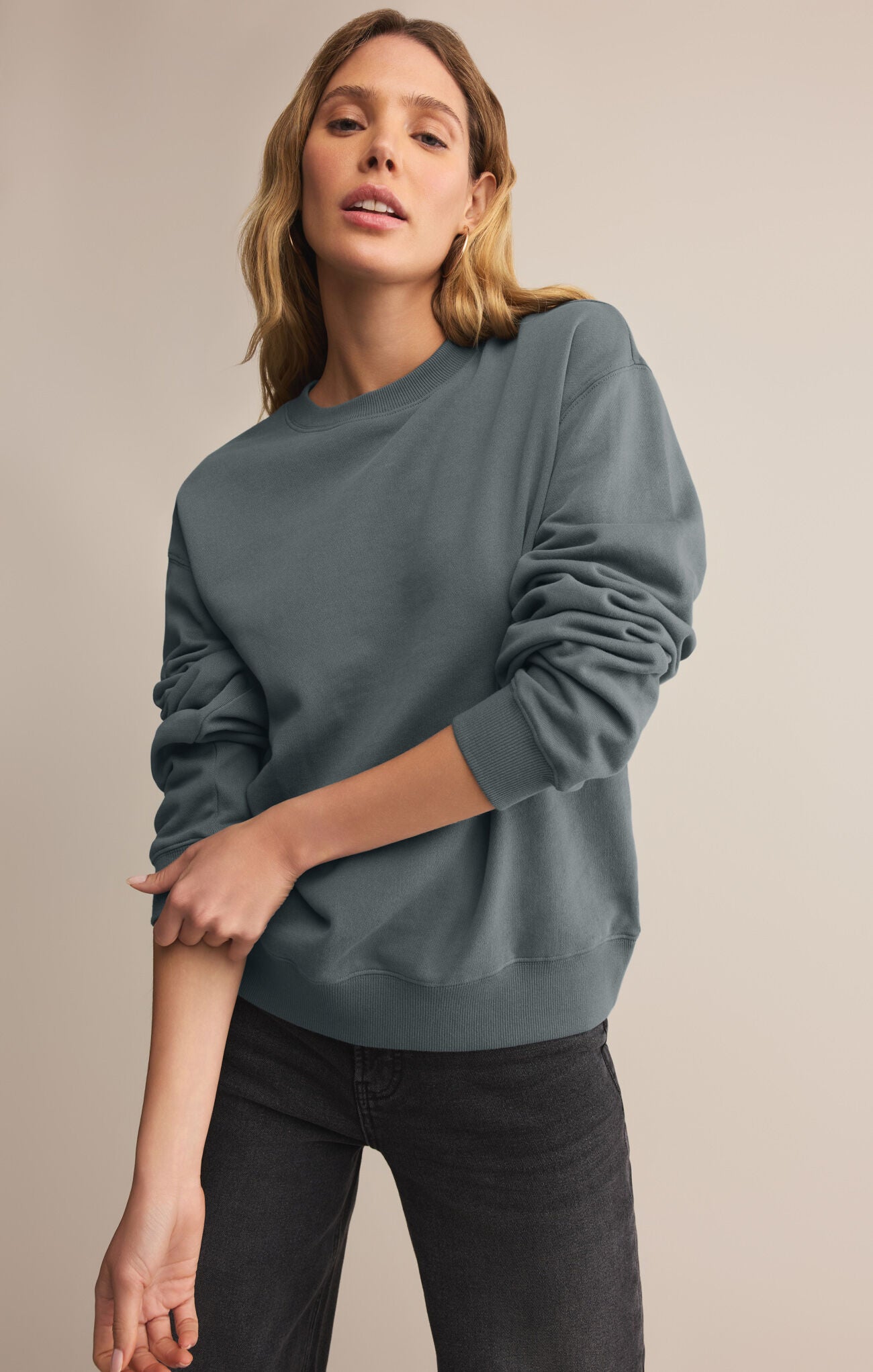 Boyfriend Cotton Sweatshirt