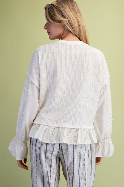 Ruffle Bottom Loose Top