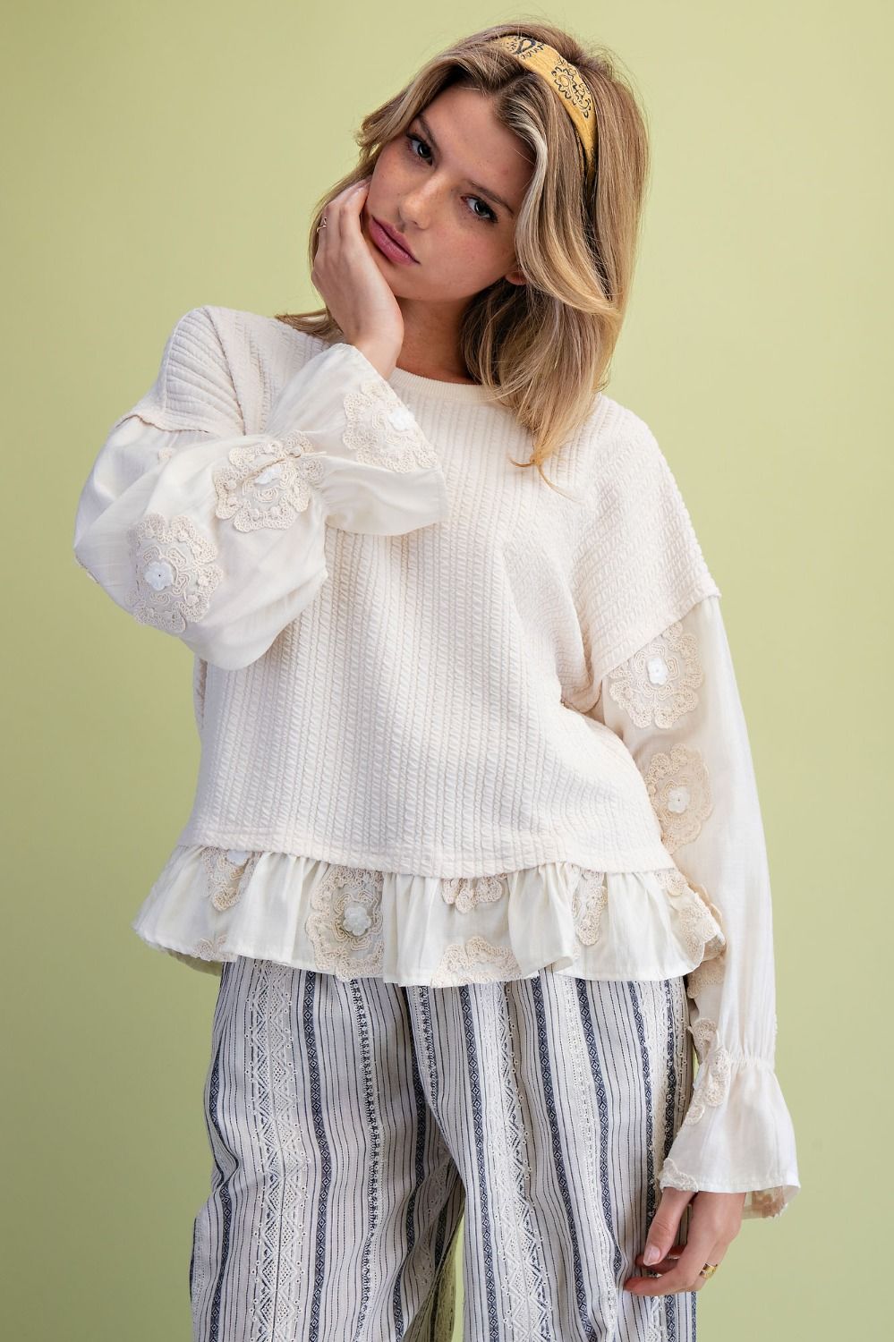 Ruffle Bottom Loose Top
