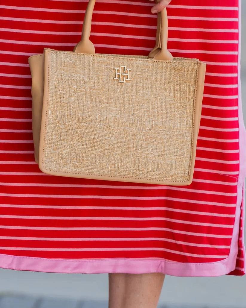 Ricky Mini Tote in Natural Lattice