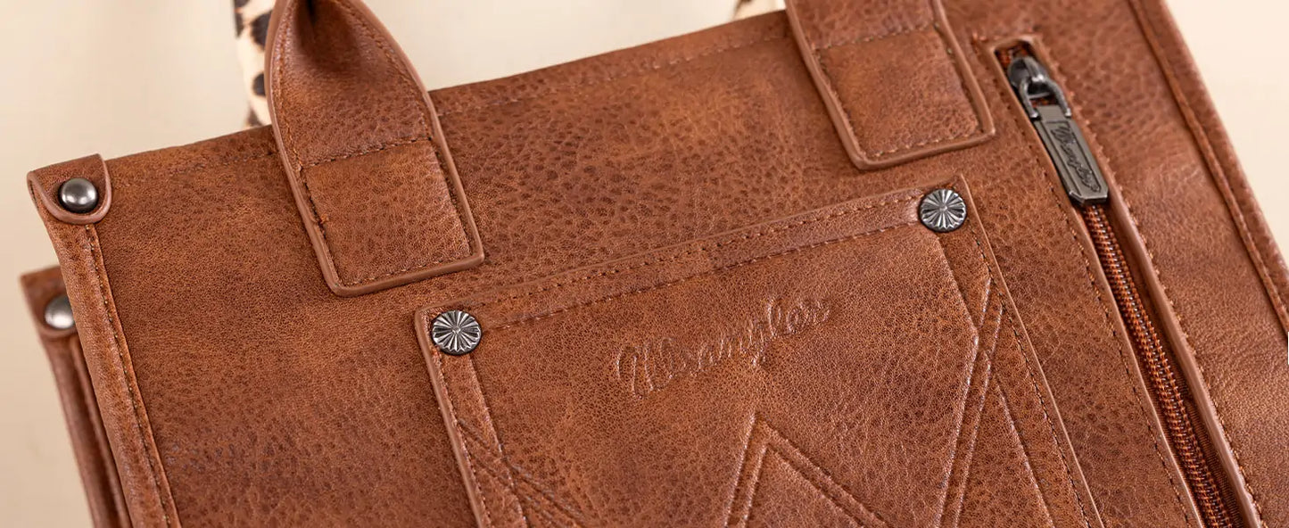 Wrangler Animal Print Concealed Carry Tote Bag