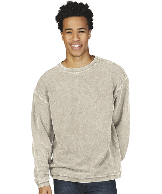 Charles River Camden Crew Neck Sweatshirt- Oat