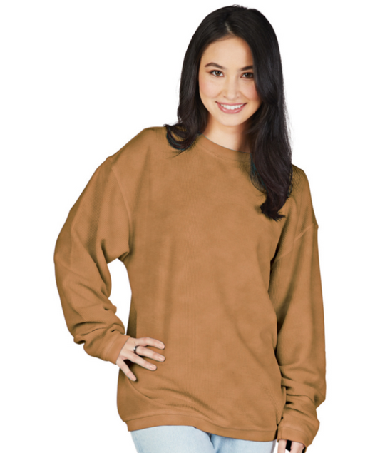 Charles River Camden Crew Neck Sweatshirt- Desert