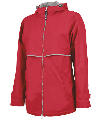 Charles River Red Women's New Englander Rain Jacket