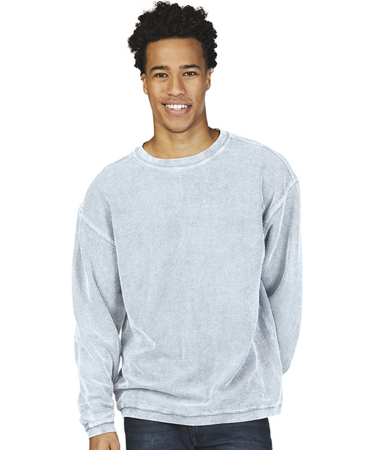 Charles River Camden Crew Neck Sweatshirt- Chambray